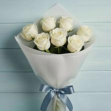 7 Белых роз Эдлесс Лав в Мге Букет 7 Белых роз Эдлесс Лав в Мге