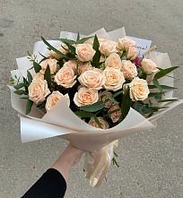 Букет Кремовые розы Латте в Мге