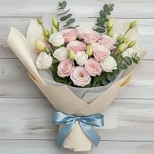 Букет шампанское в Мге Букет цветов из:  Лизиантусы в Мге