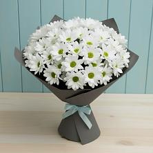 Букет белые хризантемы в Мге Букет цветов из:  Хризантемы в Мге