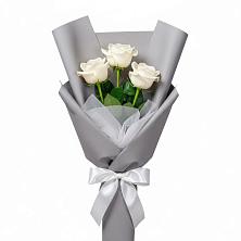 Букет 3 белые розы в Мге Букет 3 белые розы в Мге