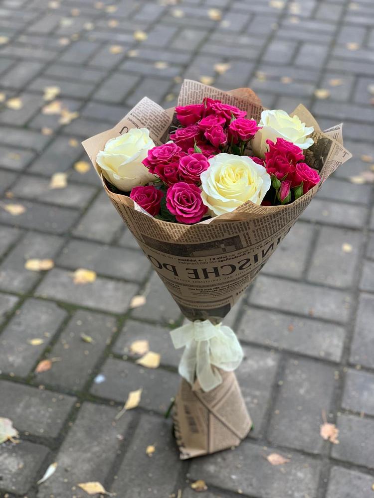 Букет цветов из: Розы в Мге